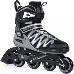 Smj Sport PW-150N Inline Rollers Ενηλίκων Μαύρα Γκρι HS-TNK-000011438