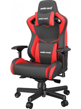 Anda Seat AD12XL KAISER-II Καρέκλα Gaming Δερματίνης με Ρυθμιζόμενα Μπράτσα Μαύρη Κόκκινη