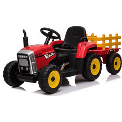 Cangaroo Moni Farmer Ηλεκτροκίνητο Παιδικό Τρακτέρ 12V με Καρότσα Κόκκινο