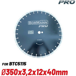 BORMANN Pro BTC5116 Δίσκος Κοπής Μπετού/Ασφάλτου Φ350x3.2x12x25,4mm