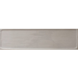 Πλακάκι Flow Tender Gray 10x40cm Ανοιχτό Γκρι Γυαλιστερό Τουβλάκι