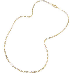 TRIBUTE, 925, ασημένια, καδένα, unisex, 50cm, διαμανταρισμένη, ANCHOR 1,5mm με κίτρινο, επιχρύσωμα, χωρίς, νικέλιο,/ΑΣΗΜΙ - 030007913