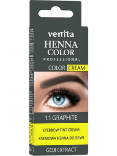 Venita Henna Color Eyebrow + Eyelashes Tint 1.1 Graphite Χένα Φρυδιών