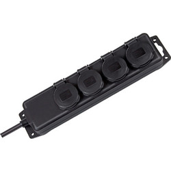 Brennenstuhl 1159960 προστατευτικό μεταβολής τάσης 4 Έξοδος (οι) εναλλασσόμενου ρεύματος 230 V Μαύρος (Μαύρο) 2 m