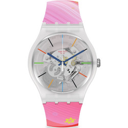 Swatch Γυναικείο Ρολόι με Πολύχρωμο Καουτσούκ Λουράκι SO29Z105