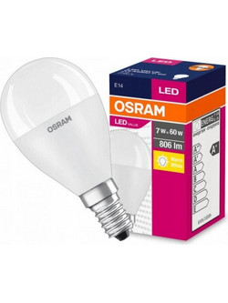 Osram Λάμπα LED για Ντουί E14 Θερμό Λευκό 806lm 7.5W