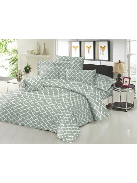 Ζεύγος μαξιλαροθήκες ΚΟΜΒΟΣ Cotton Line Printed Montana Olive 50x70
