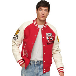 Superdry College Varsity Ανδρικό Μπουφάν Κολλεγιακό Κόκκινο M5011729A-RXG