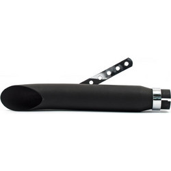Τελικό Εξάτμισης Μοτοσυκλέτας Turn Out 16" (40.6 cm) για Harley Davidson και άλλες μοτοσυκλέτες σε μαύρο | Universal Muffler 16" long black