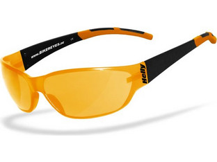 Helly Shades Black Γυναικεία Γυαλιά Ηλίου Μάσκα Κοκάλινα Μαύρα με Πορτοκαλί Polarized Φακό