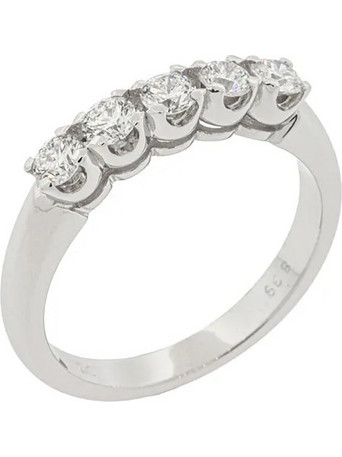 Million Diamonds Γυναικείο Δαχτυλίδι Σειρέ Μισόβερο από Χρυσό 18K Ασημί με Διαμάντι RL19387