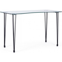 Bizzotto Rondo Γραφείο Γυάλινο 120x60x74cm 0730635