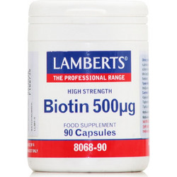 Lamberts Biotin 500mcg 90 Κάψουλες