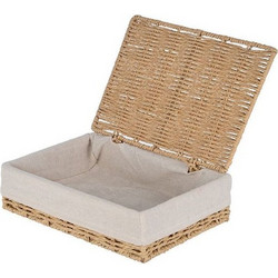 Estia Κουτί Αποθήκευσης Και Οργάνωσης Botanica 36x27x13cm Με Εσωτερική Επένδυση Και Καπάκι 02-18733