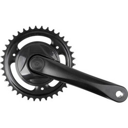 Δισκοβραχίονας Μονός Μαύρος Alloy με Καρέ 1/2 x 3/32 38Τ
