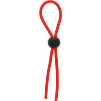 Dream Toys Stretchy Thin Lasso Cock Ring Ρυθμιζόμενο Ελαστικό Δαχτυλίδι Πέους & Όρχεων Σιλικόνης Κόκκινο
