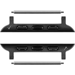 VOLTE-TEL ΜΕΝΤΕΣΕΣ-ΑΝΤΑΠΤΟΡΑΣ ΓΙΑ APPLE WATCH 38/40/41/42mm/WATCH 2/WATCH 3 22mm BLACK