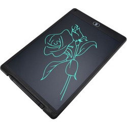 Οθόνη LCD 12 Ιντσών για Γράψιμο και Ζωγραφική για Παιδιά με Κουμπί Κλειδώματος - Μαύρο