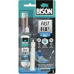 Bison Fast Fix Liquid Flex Εποξικό Τζελ Κόλλας Μετάλλων 2 Συστατικών Διάφανο 10gr 27538