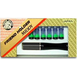 Friend Holder Πιπάκι Regular Middy 8mm - Μαύρο (Japan)