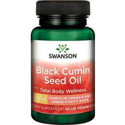 Swanson Black Cumin Seed Oil 500mg 60 Μαλακές Κάψουλες
