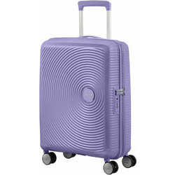 American Tourister Soundbox Expandable Βαλίτσα Καμπίνας 55x40x20cm με 4 Ρόδες Λιλά