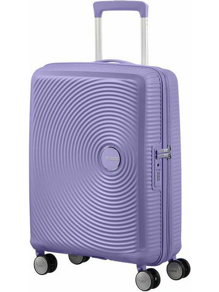 American Tourister Soundbox Expandable Βαλίτσα Καμπίνας 55x40x20cm με 4 Ρόδες Λιλά