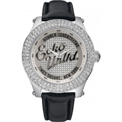 Marc Ecko Black Royce Γυναικείο Ρολόι με Μαύρο Δερμάτινο Λουράκι E15078G1