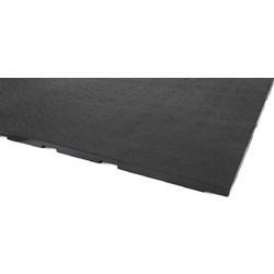 Λαστιχένιο Πάτωμα Original Πλακάκι 100x100cm 15mm Μαύρο