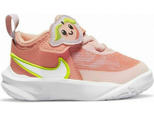 Nike Team Hustle 10 Παιδικά Αθλητικά Παπούτσια για Μπάσκετ Κοραλί DM4325-600