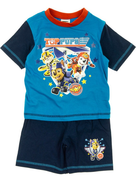 Nickelodeon Paw Patrol Παιδική Πιτζάμα Βαμβακερή Καλοκαιρινή Μπλε Navy Μπλε 28938