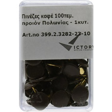 VICTORY ΠΙΝΕΖΕΣ 100Τ. ΠΛΑΣΤ.ΚΟΥΤΙ ΚΑΦΕ