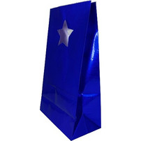 ΤΣΑΝΤΑ - ΠΟΥΓΚΙ ΔΩΡΟΥ ΜΕΤΑΛΛΙΖΕ ΜΠΛΕ 23x12,5x7cm