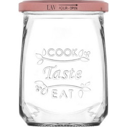 LAV ΒΑΖΟ 550ml με ΜΕΤΑΛΙΚΟ ΒΙΔΩΤΟ ΚΑΠΑΚΙ TASTY