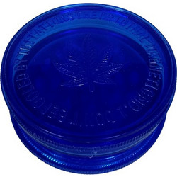 ΤΡΙΦΤΗΣ-GRINDER ΠΛΑΣΤΙΚΟΣ 55 Χ 23mm 2 ΘΕΣΕΩΝ ΜΠΛΕ