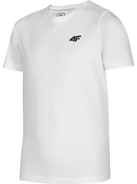 4F Παιδικό T-Shirt Κοντομάνικο Λευκό HJL22-JTSM001-10S