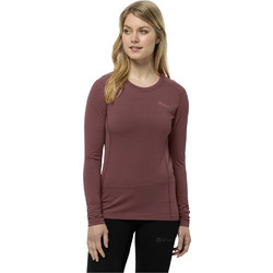 Jack Wolfskin Infinite Γυναικείο Αθλητικό T-Shirt Σοκολατί 1808242-2191