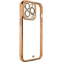 Fashion Case Case for Samsung Galaxy A12 5G Gold Frame Gel Cover Gold
