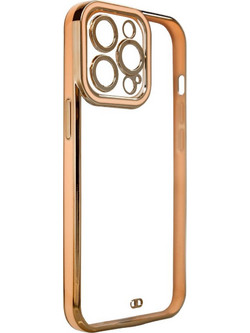 Fashion Case Case for Samsung Galaxy A12 5G Gold Frame Gel Cover Gold