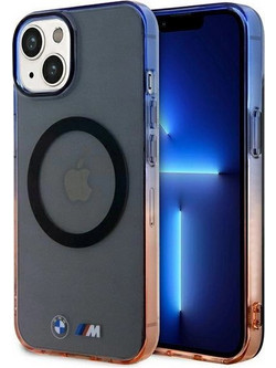 BMW Gradient Bumper MagSafe Back Cover Gray (iPhone 14 Plus)