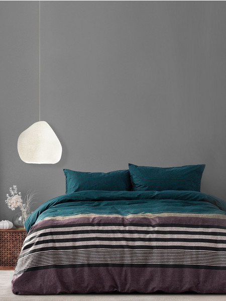 Kocoon Σετ Σεντόνια Μονά Βαμβακερά 160x270 Komo Blue