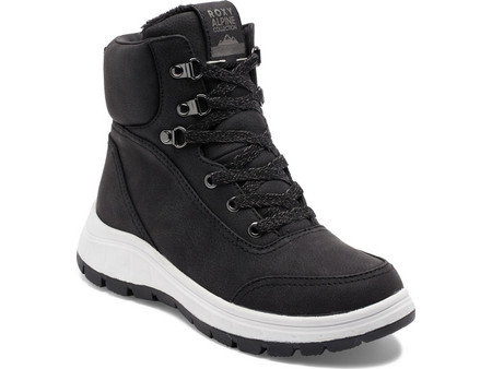Roxy Γυναικεία Αρβυλάκια Suede Μαύρα με Γούνα ARJB700703-BL0