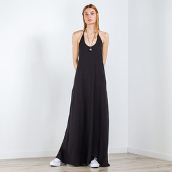 Libertee Maxi Καλοκαιρινό Καθημερινό Φόρεμα Μαύρο 10.42.24
