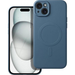 Θήκη κινητού Forcell Silicone Mag Cover Compatible with MagSafe for iPhone 15 Plus Blue