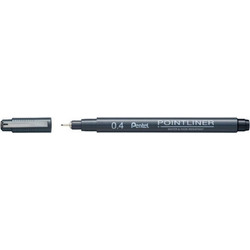 PENTEL Μαρκαδόρος Ακίδα 0,4Χιλ Μαύρο