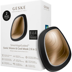 Geske Sonic Warm Cool & Mask 9 in 1 Συσκευή Περιποίησης Προσώπου Γκρι Χρυσό