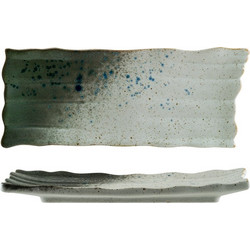 Πιατέλα πορσελάνης 30x12cm ακανόνιστο σχήμα Gaia BONNA - Σετ 4 c470440