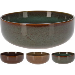 Zaros Μπωλ Reactive Glaze Stoneware 3 Χρώματα 15,5x6 Κωδικός: KZ253