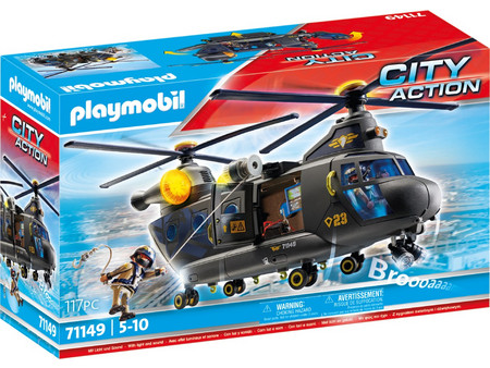 Playmobil City Action Ελικόπτερο Ειδικών Δυνάμεων με Δύο Έλικες για 5-10 Ετών 71149