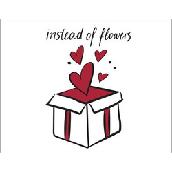 ΕΥΧΕΤΗΡΙΑ ΚΑΡΤΑ ΜΙΚΡΗ ΡΕΝΕ ''INSTEAD OF FLOWERS'' 5206021121525